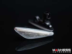 FIAT 124 Front Side Markers - set of 2 - w/ Dynamic LEDs - Crystal Clear